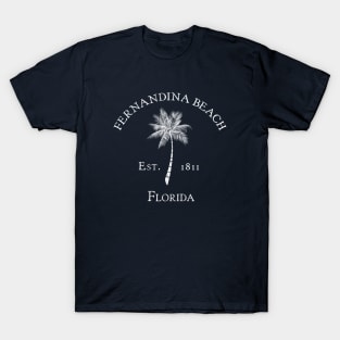 Fernandina Beach Florida Vintage Palm T-Shirt